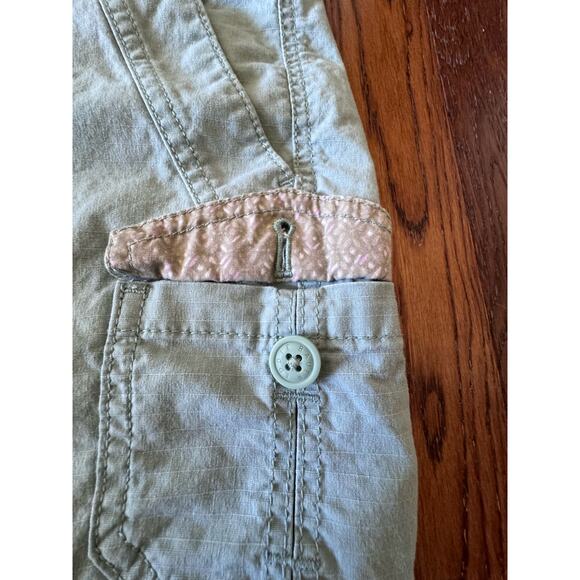 Eddie Bauer Ladies 2P Blue Gray Shorts 98% Cotton Pockets Button Zip Closure - Picture 3 of 11